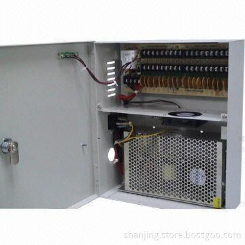 18-channel Fuse Power Supply Box with 240W/12V/20A for CCTV Camera Accessories